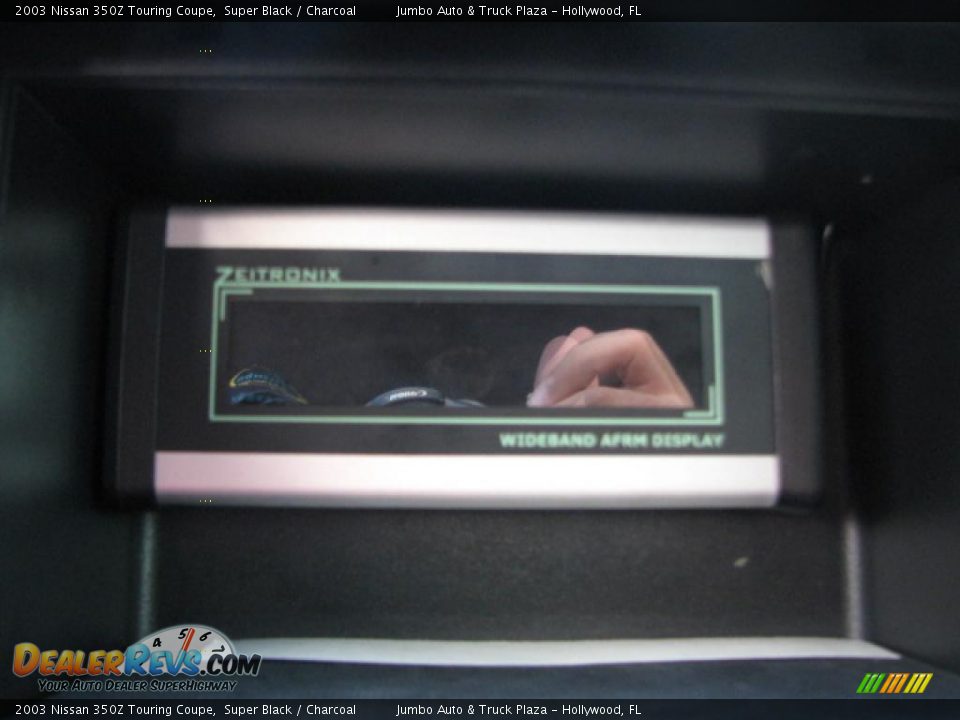 2003 Nissan 350Z Touring Coupe Super Black / Charcoal Photo #25