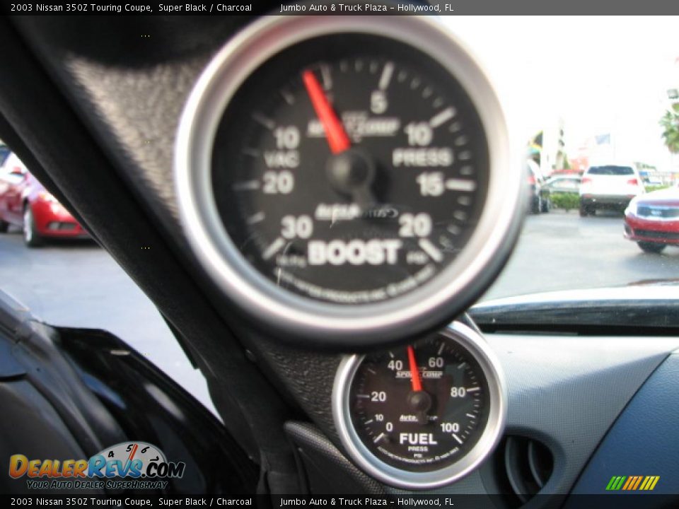 2003 Nissan 350Z Touring Coupe Super Black / Charcoal Photo #26