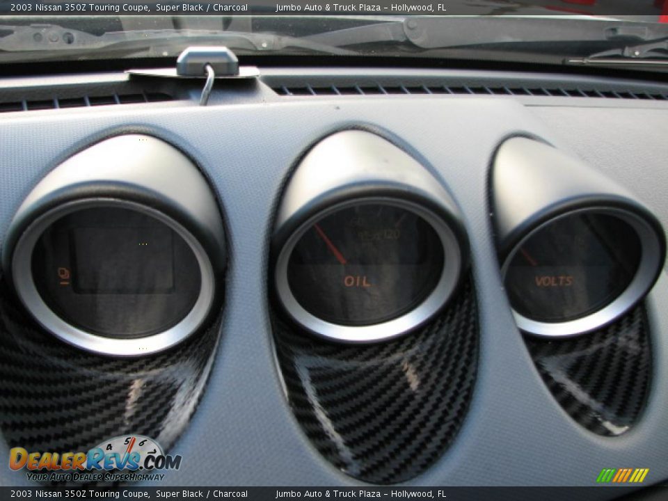 2003 Nissan 350Z Touring Coupe Super Black / Charcoal Photo #27