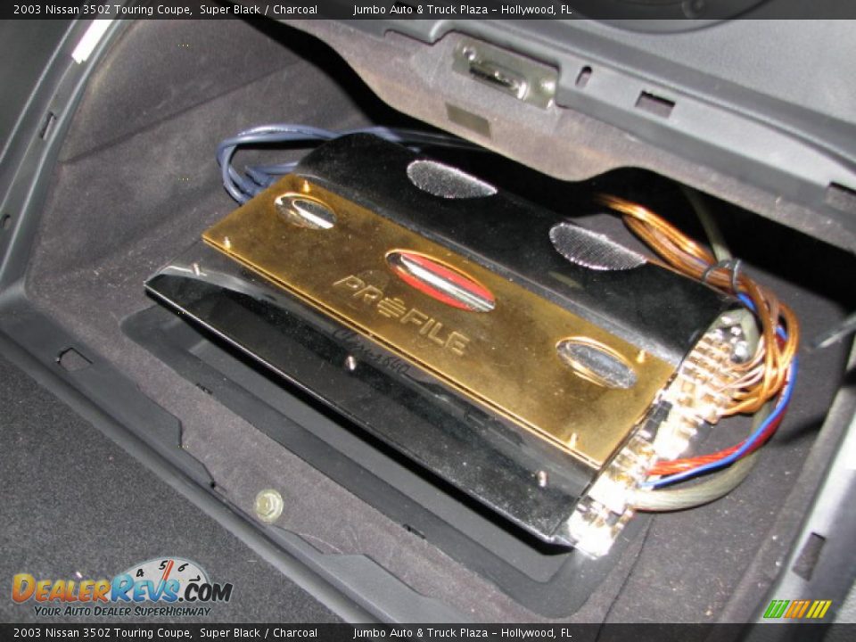 2003 Nissan 350Z Touring Coupe Super Black / Charcoal Photo #28