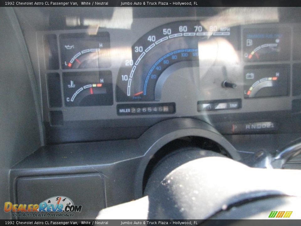 1992 Chevrolet Astro CL Passenger Van Gauges Photo 8