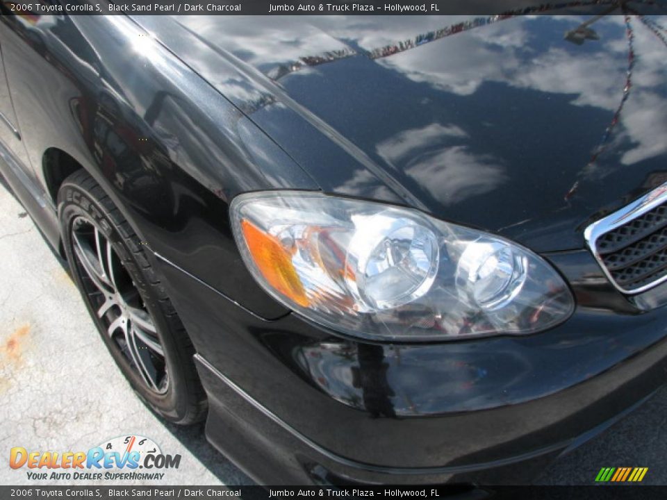 2006 Toyota Corolla S Black Sand Pearl / Dark Charcoal Photo #2