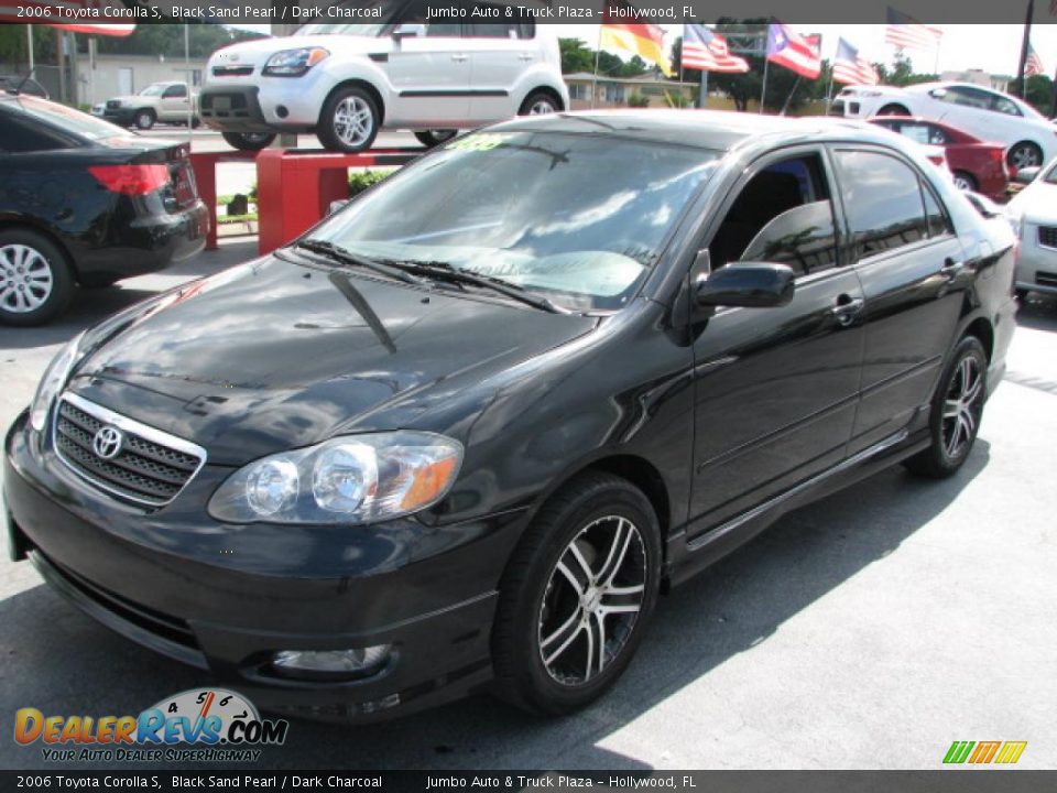2006 Toyota Corolla S Black Sand Pearl / Dark Charcoal Photo #5