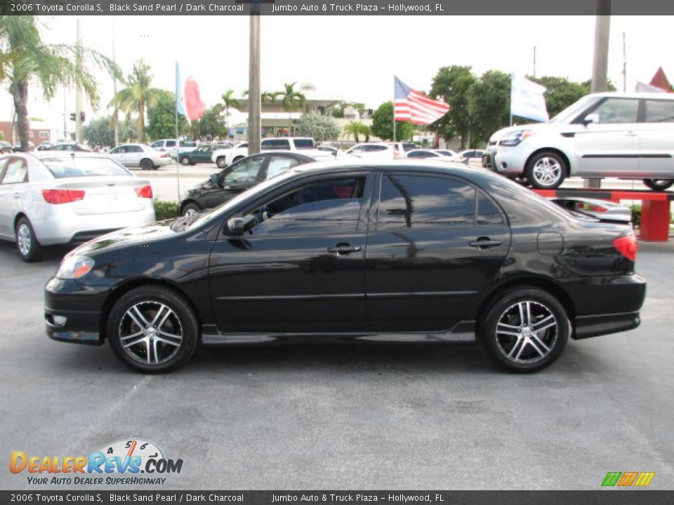 2006 Toyota Corolla S Black Sand Pearl / Dark Charcoal Photo #6