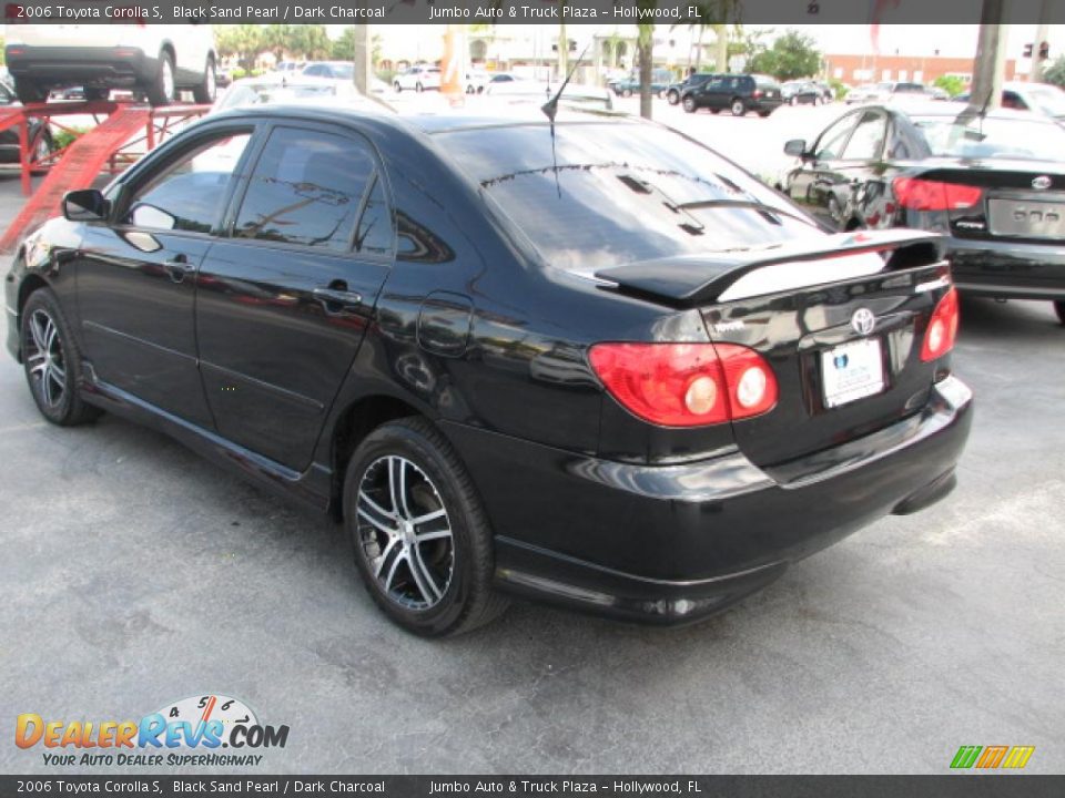 2006 Toyota Corolla S Black Sand Pearl / Dark Charcoal Photo #7