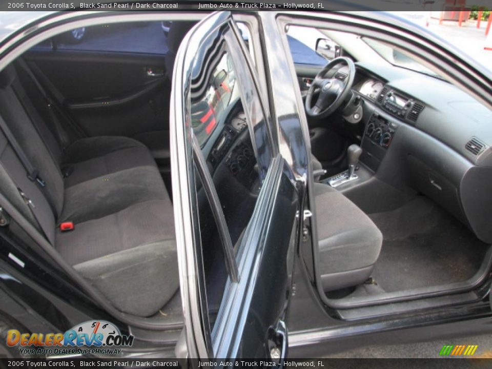 2006 Toyota Corolla S Black Sand Pearl / Dark Charcoal Photo #11