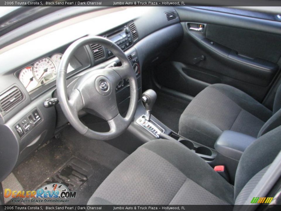 2006 Toyota Corolla S Black Sand Pearl / Dark Charcoal Photo #15