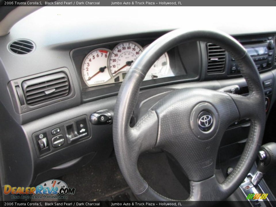 2006 Toyota Corolla S Black Sand Pearl / Dark Charcoal Photo #17