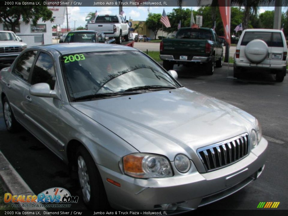 2003 Kia Optima LX Diamond Silver / Gray Photo #1