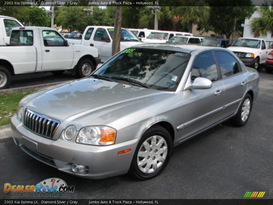 2003 Kia Optima LX Diamond Silver / Gray Photo #4