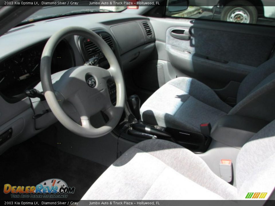 2003 Kia Optima LX Diamond Silver / Gray Photo #11