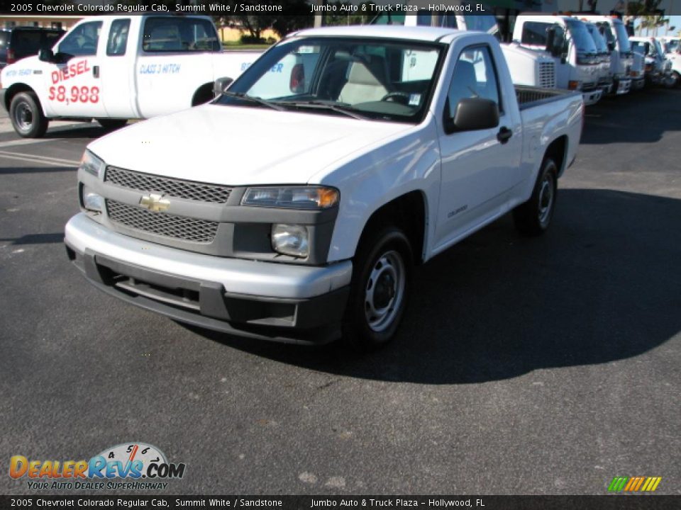 2005 Chevrolet Colorado Regular Cab Summit White / Sandstone Photo #3