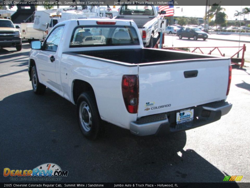 2005 Chevrolet Colorado Regular Cab Summit White / Sandstone Photo #5