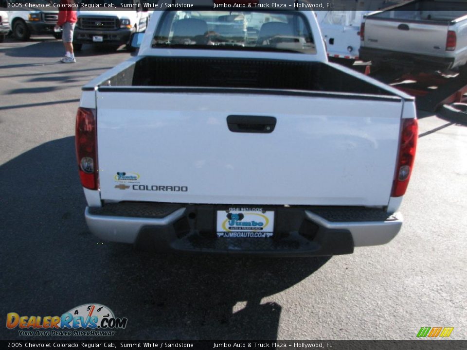 2005 Chevrolet Colorado Regular Cab Summit White / Sandstone Photo #6