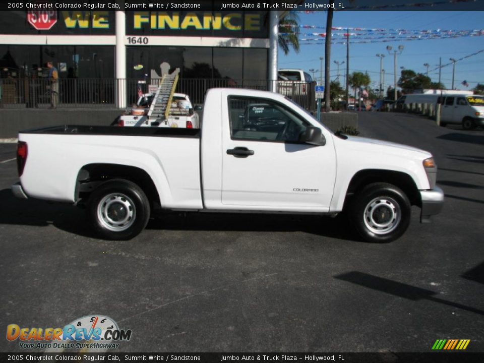 2005 Chevrolet Colorado Regular Cab Summit White / Sandstone Photo #7