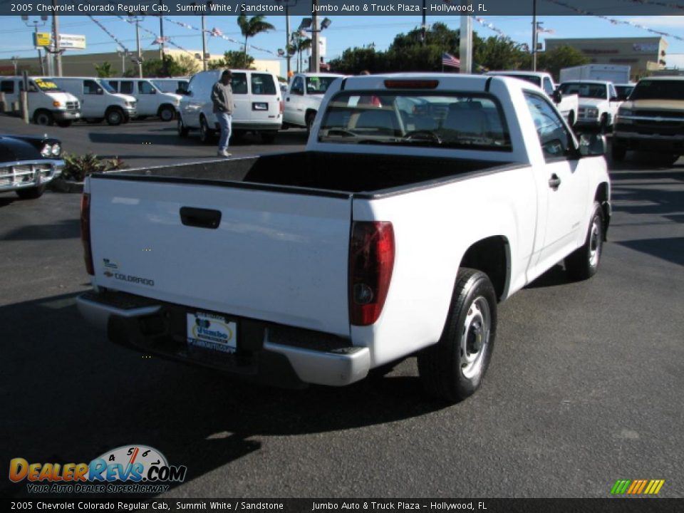 2005 Chevrolet Colorado Regular Cab Summit White / Sandstone Photo #8