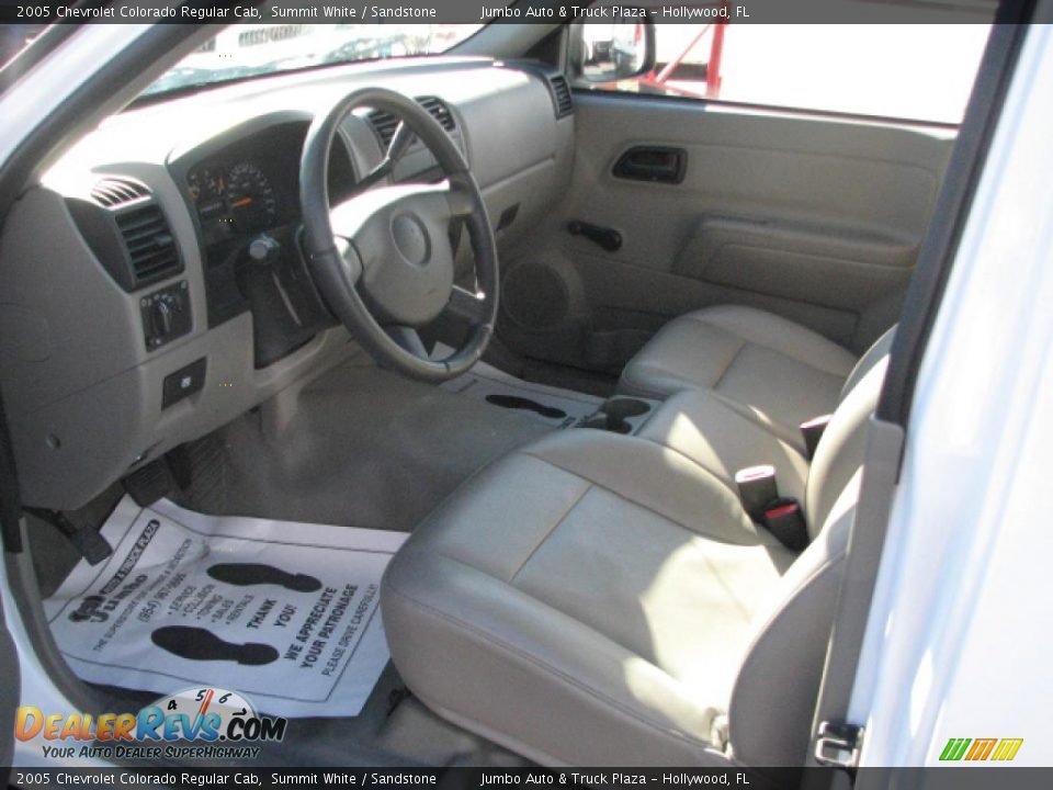 Sandstone Interior - 2005 Chevrolet Colorado Regular Cab Photo #12