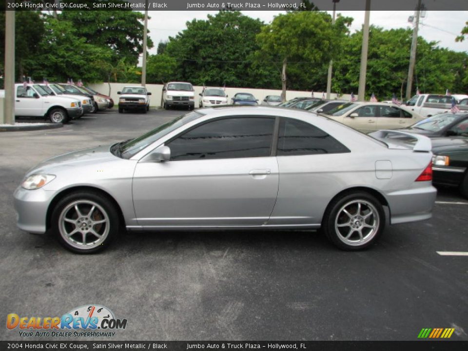 Satin Silver Metallic 2004 Honda Civic EX Coupe Photo #6