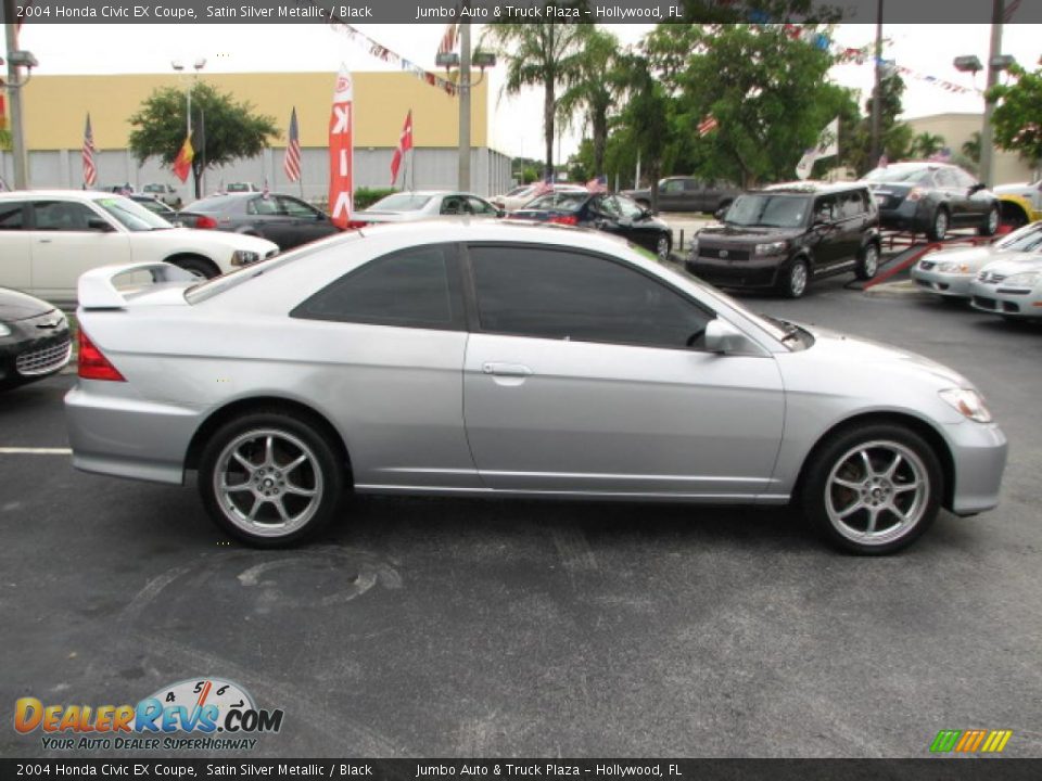 Satin Silver Metallic 2004 Honda Civic EX Coupe Photo #11