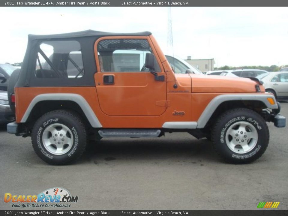 Amber Fire Pearl 2001 Jeep Wrangler SE 4x4 Photo #3