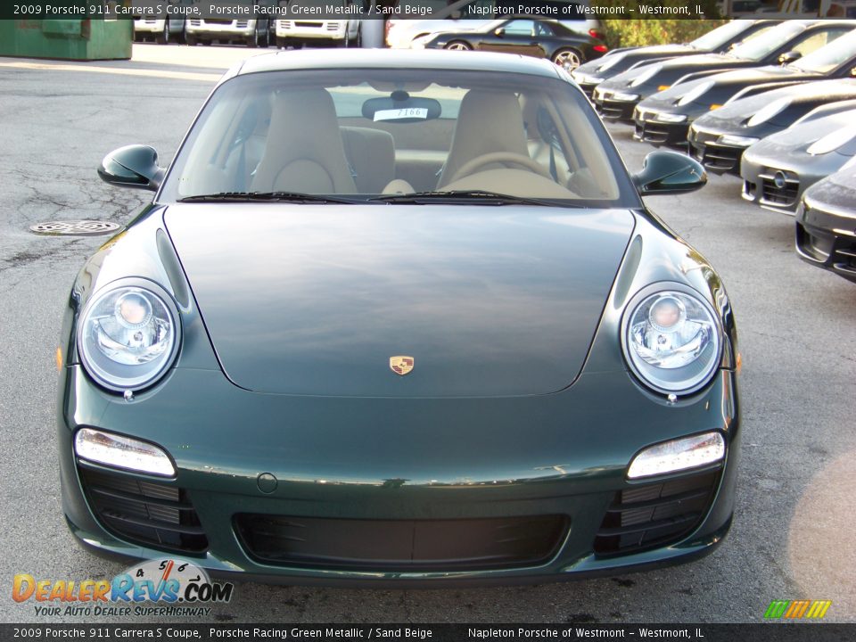 2009 Porsche 911 Carrera S Coupe Porsche Racing Green Metallic / Sand Beige Photo #9