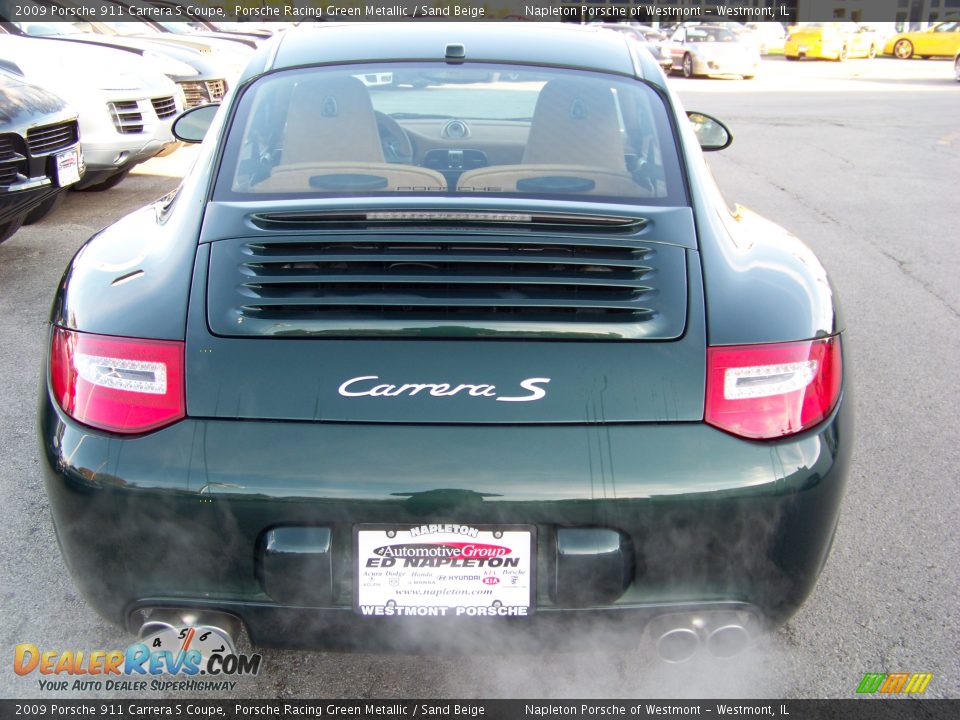 2009 Porsche 911 Carrera S Coupe Porsche Racing Green Metallic / Sand Beige Photo #10