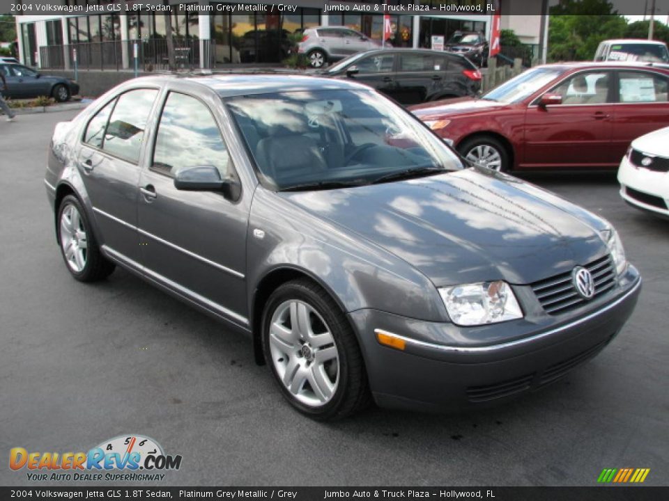 2004 Volkswagen Jetta GLS 1.8T Sedan Platinum Grey Metallic / Grey Photo #1