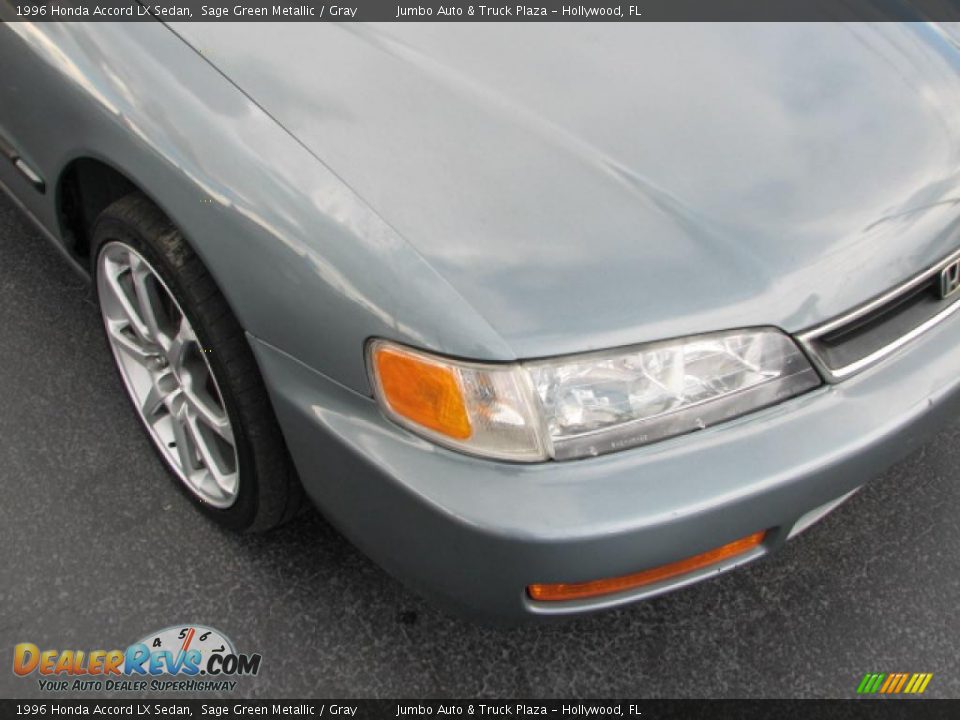 1996 Honda Accord LX Sedan Sage Green Metallic / Gray Photo #2