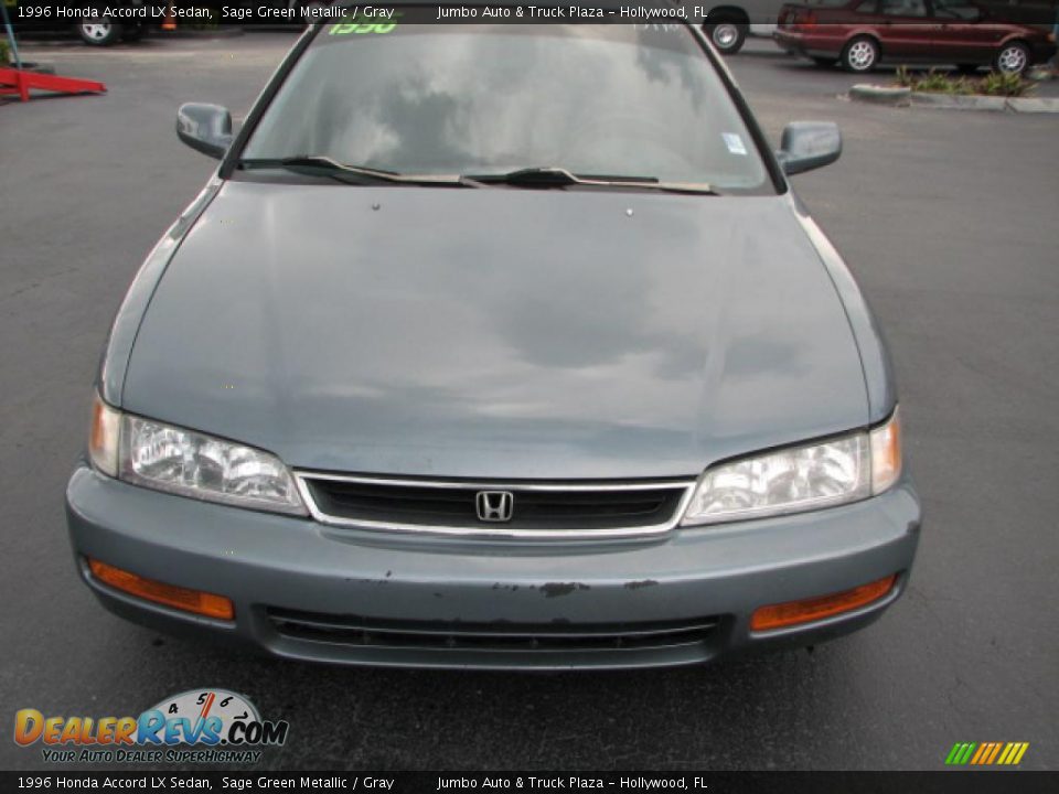 1996 Honda Accord LX Sedan Sage Green Metallic / Gray Photo #3