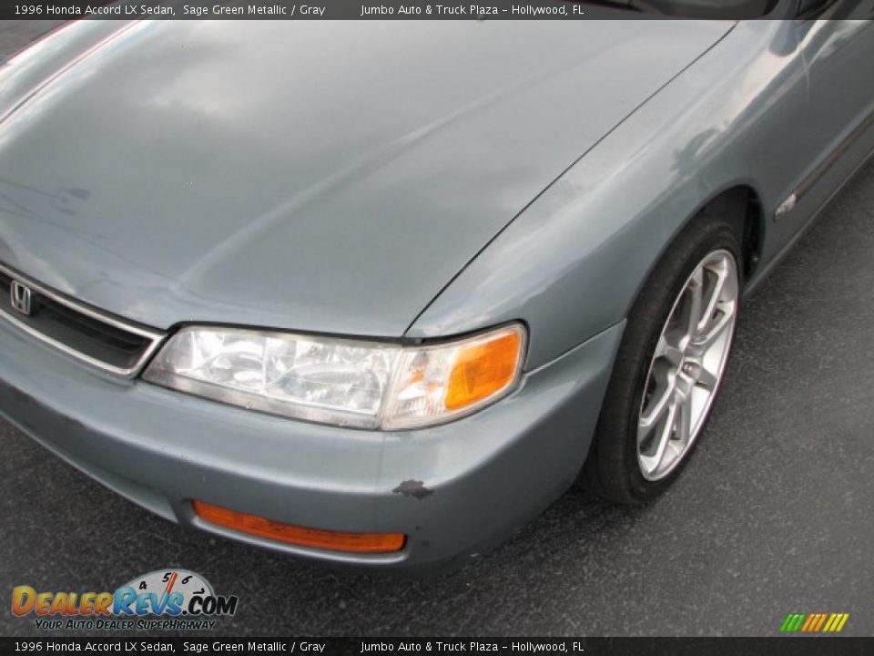 1996 Honda Accord LX Sedan Sage Green Metallic / Gray Photo #4