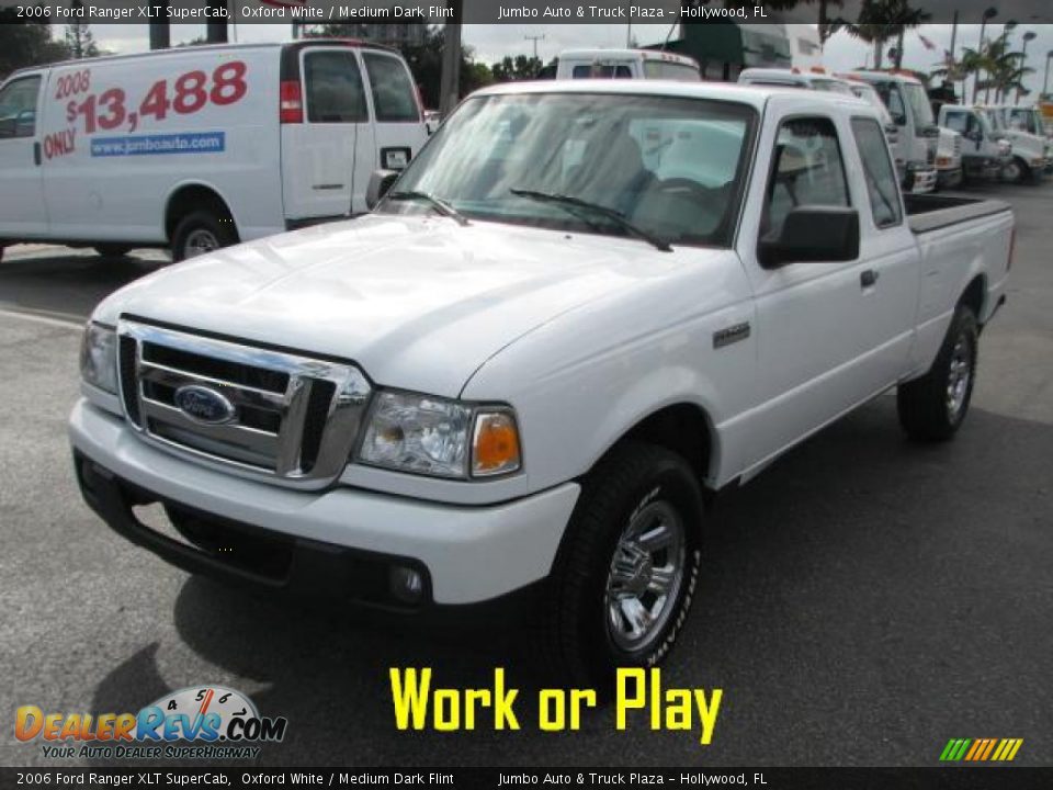 2006 Ford Ranger XLT SuperCab Oxford White / Medium Dark Flint Photo #3