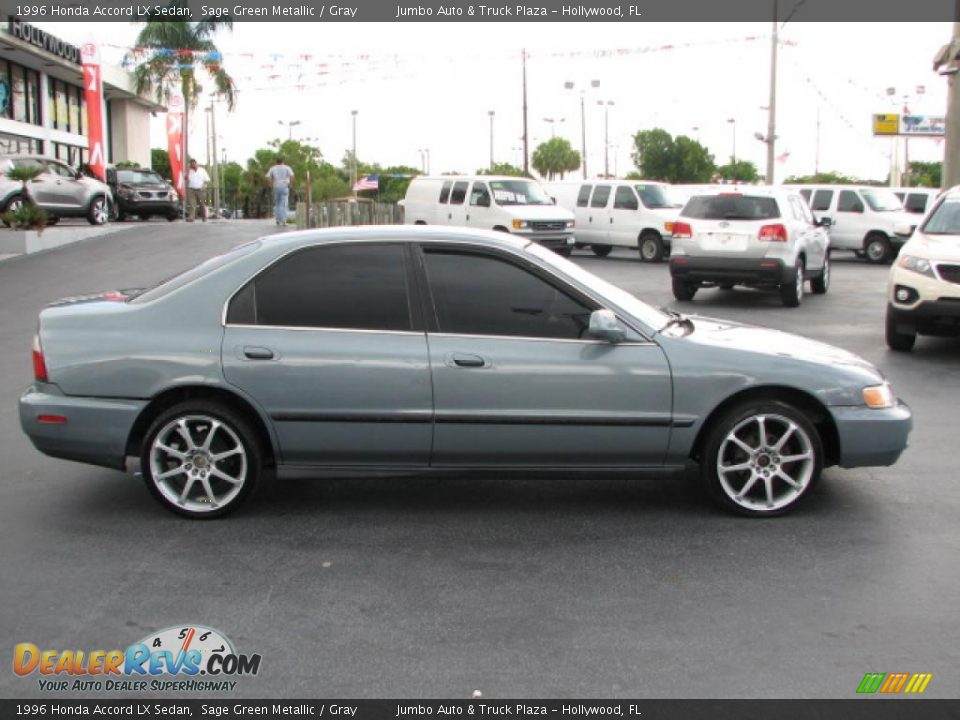 1996 Honda Accord LX Sedan Sage Green Metallic / Gray Photo #10