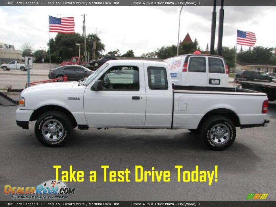 2006 Ford Ranger XLT SuperCab Oxford White / Medium Dark Flint Photo #4