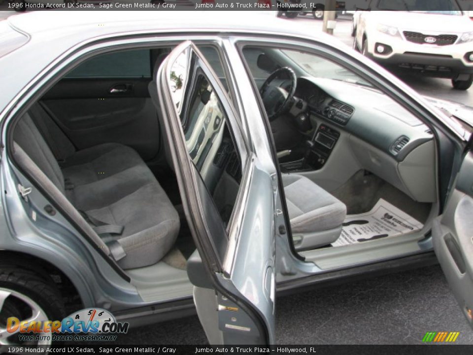 1996 Honda Accord LX Sedan Sage Green Metallic / Gray Photo #11