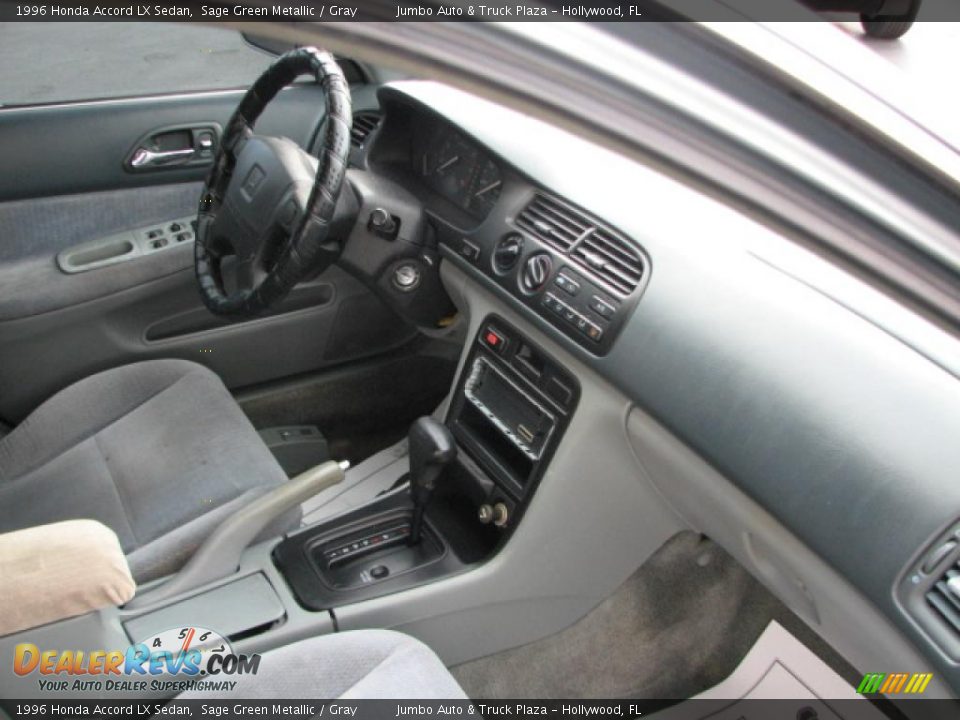 1996 Honda Accord LX Sedan Sage Green Metallic / Gray Photo #12