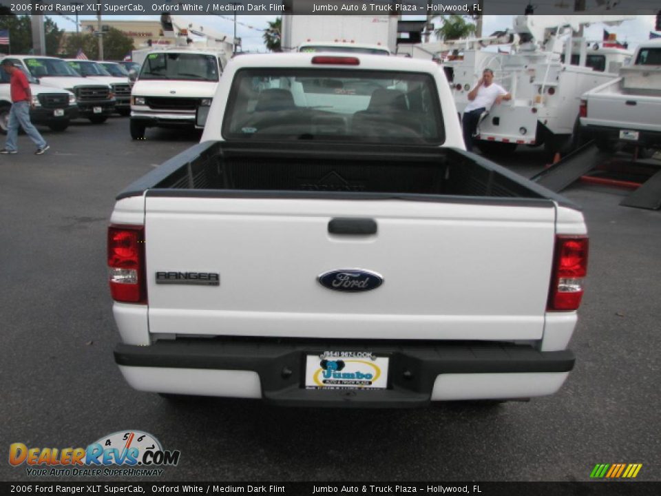 2006 Ford Ranger XLT SuperCab Oxford White / Medium Dark Flint Photo #6