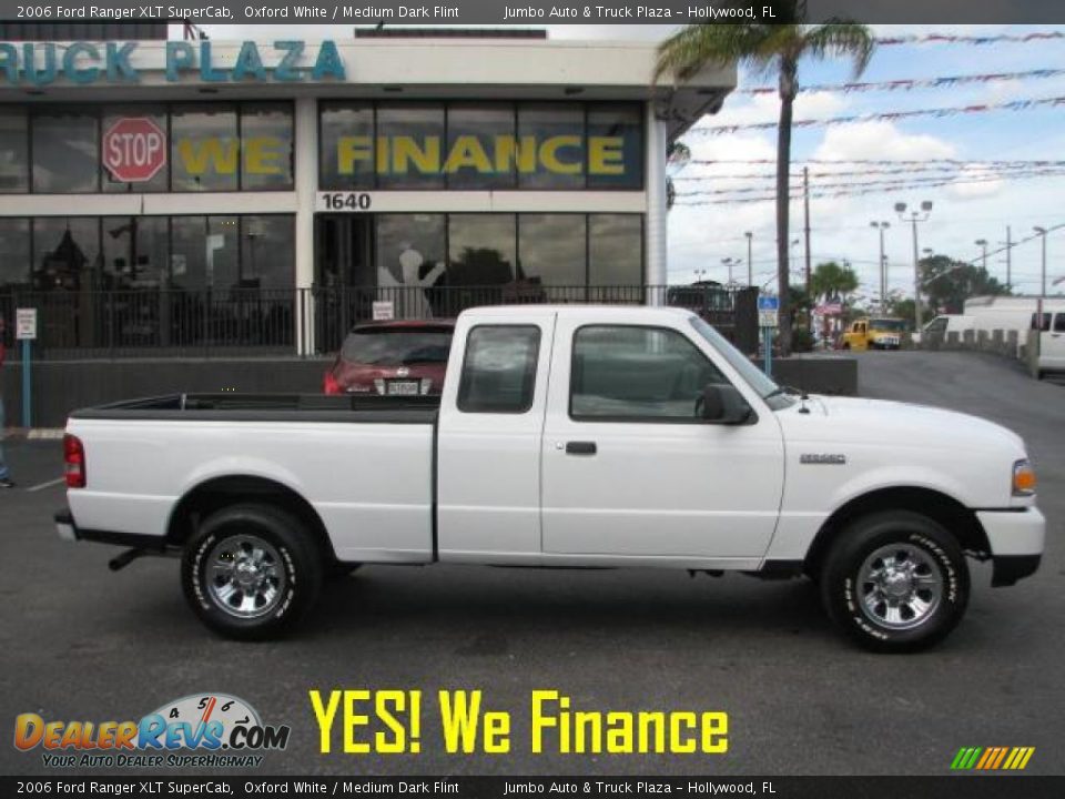 2006 Ford Ranger XLT SuperCab Oxford White / Medium Dark Flint Photo #8