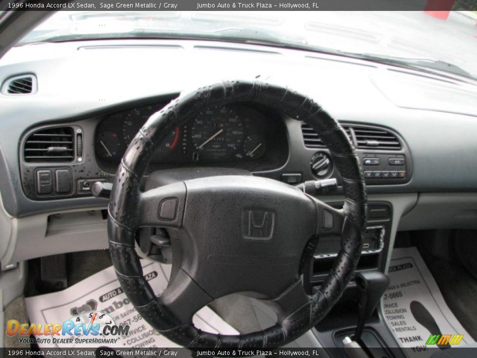 1996 Honda Accord LX Sedan Sage Green Metallic / Gray Photo #16