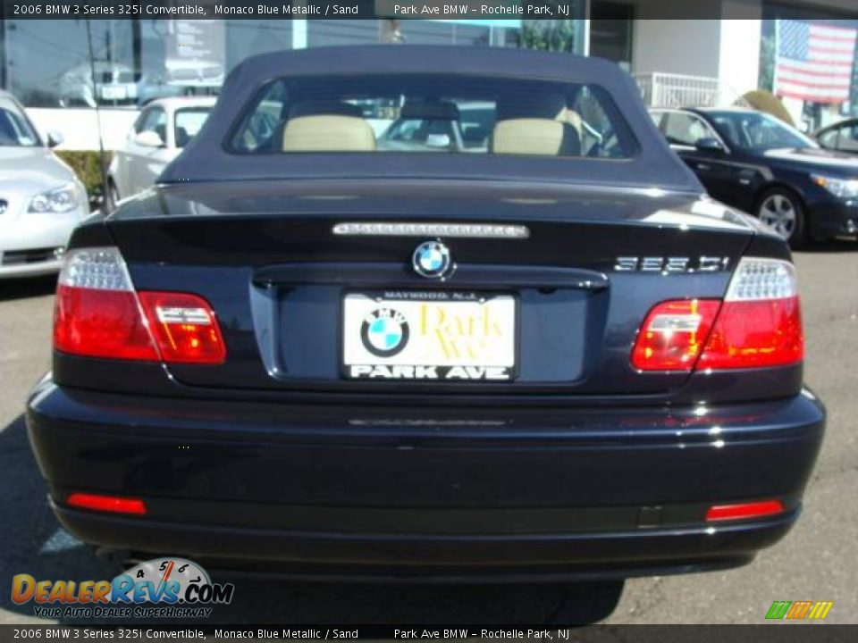 2006 BMW 3 Series 325i Convertible Monaco Blue Metallic / Sand Photo #13