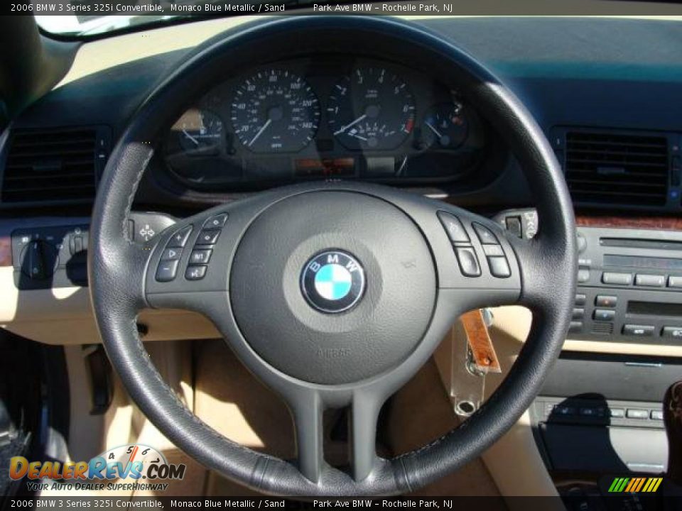 2006 BMW 3 Series 325i Convertible Monaco Blue Metallic / Sand Photo #20