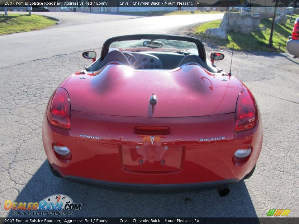 Aggressive Red 2007 Pontiac Solstice Roadster Photo #3