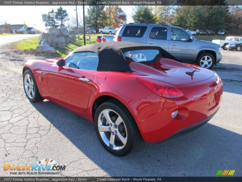 2007 Pontiac Solstice Roadster Aggressive Red / Ebony Photo #8