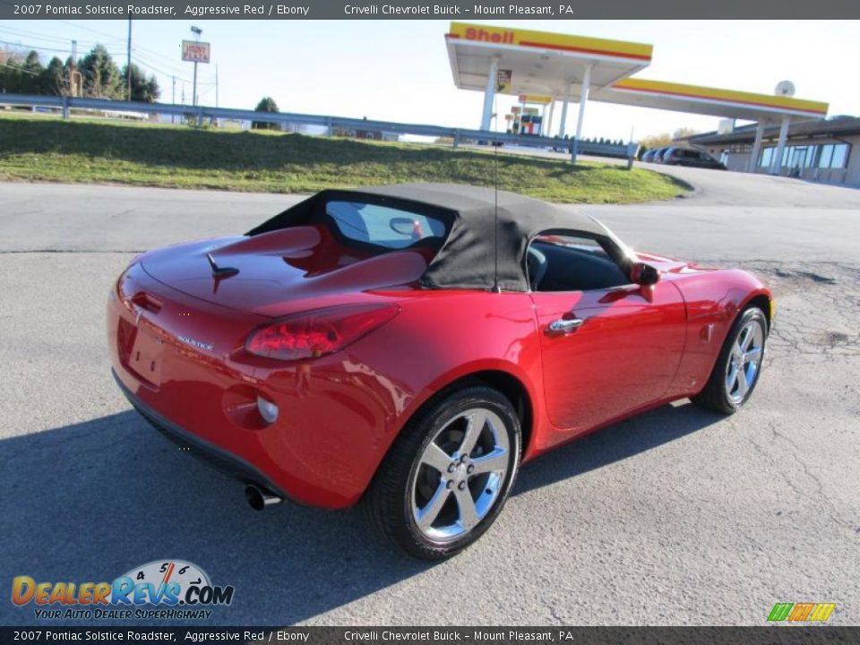 2007 Pontiac Solstice Roadster Aggressive Red / Ebony Photo #10