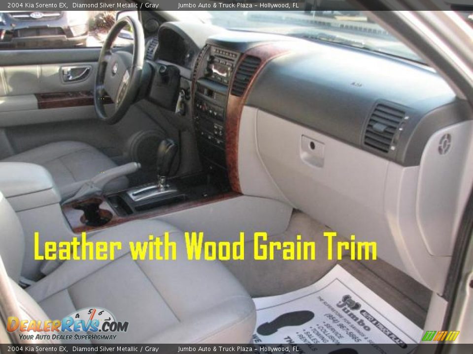2004 Kia Sorento EX Diamond Silver Metallic / Gray Photo #12