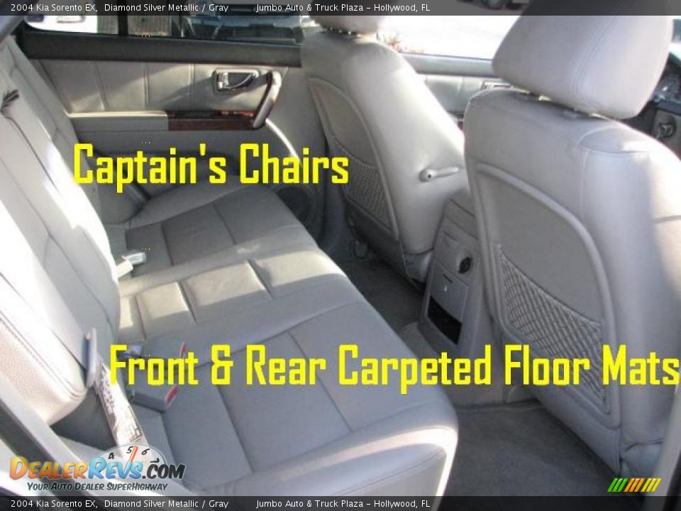2004 Kia Sorento EX Diamond Silver Metallic / Gray Photo #15
