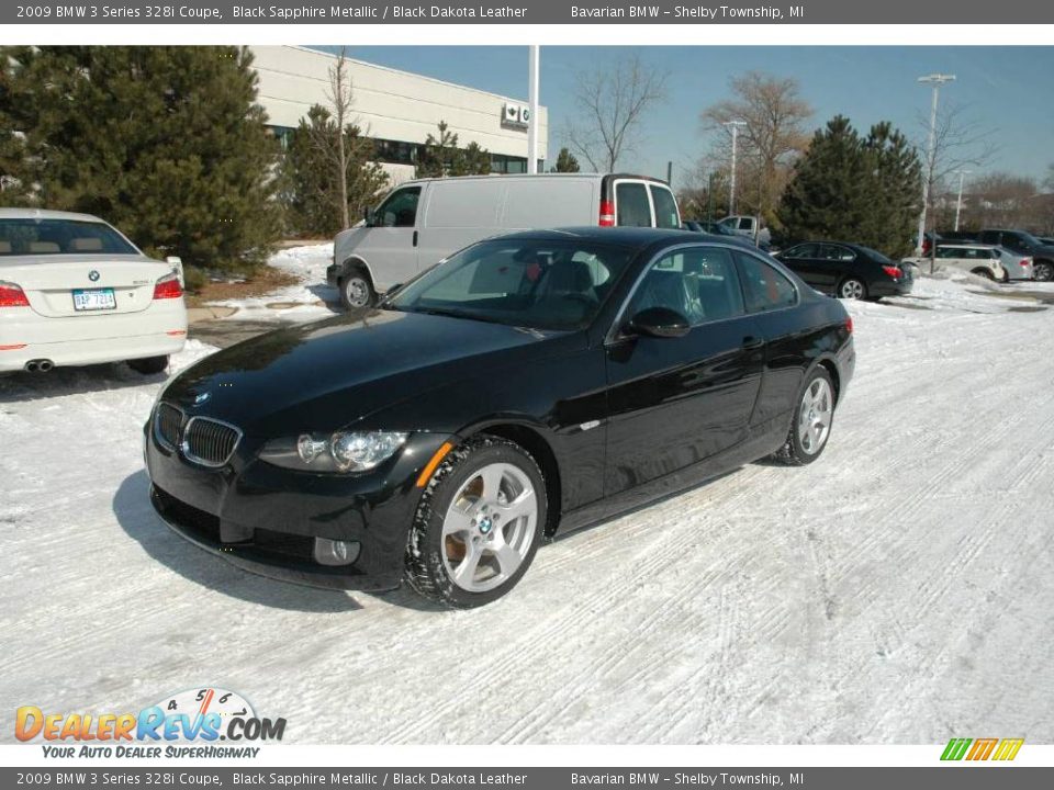 2009 BMW 3 Series 328i Coupe Black Sapphire Metallic / Black Dakota Leather Photo #1
