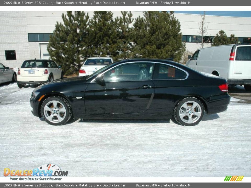 2009 BMW 3 Series 328i Coupe Black Sapphire Metallic / Black Dakota Leather Photo #2
