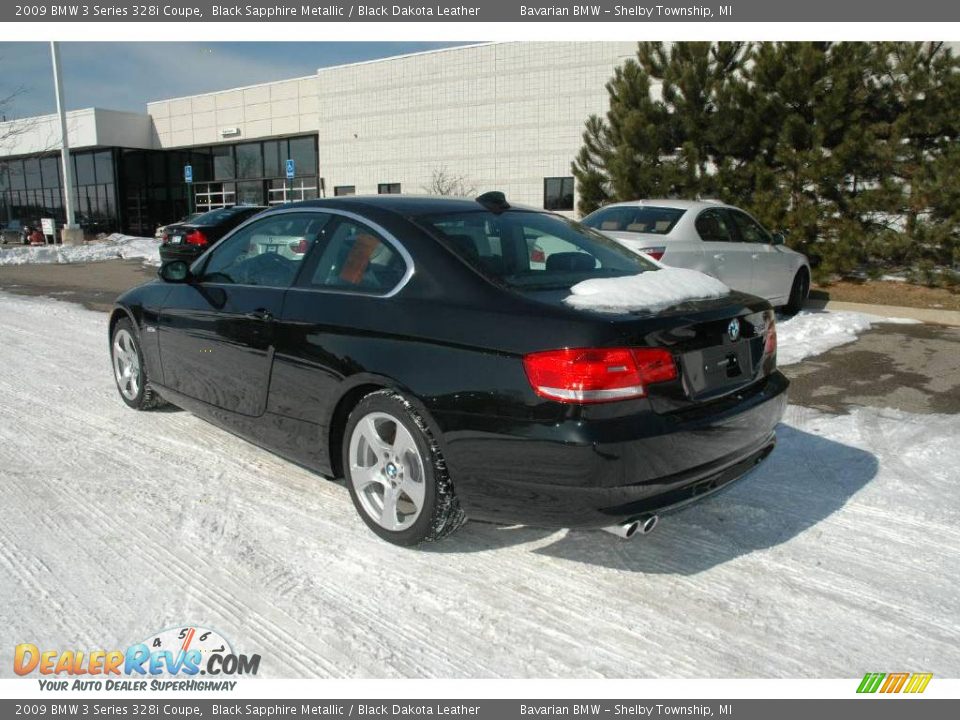 2009 BMW 3 Series 328i Coupe Black Sapphire Metallic / Black Dakota Leather Photo #3