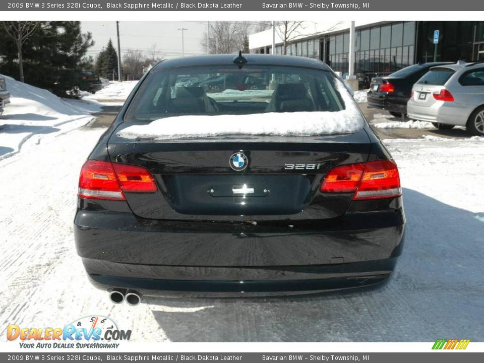 2009 BMW 3 Series 328i Coupe Black Sapphire Metallic / Black Dakota Leather Photo #4