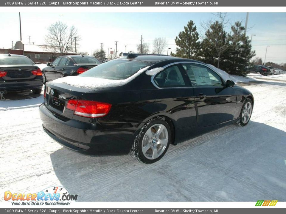 2009 BMW 3 Series 328i Coupe Black Sapphire Metallic / Black Dakota Leather Photo #5